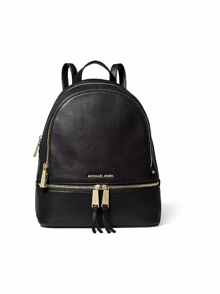 MICHAEL KORS | Mochila de cuero RHEA Medium | Negro
