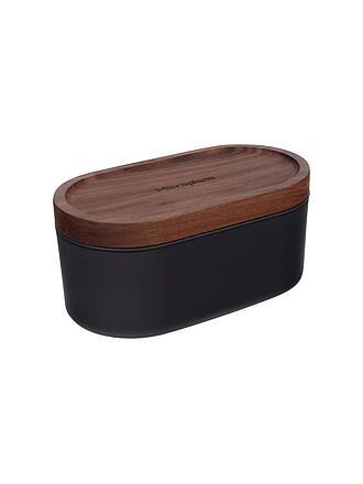 MICROPLANE | Rallador manual con recipiente de recogida Antracita / Nogal