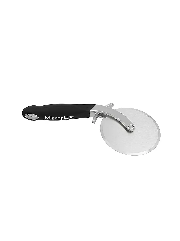 MICROPLANE | Cortador de pizza profesional negro de acero inoxidable | Negro