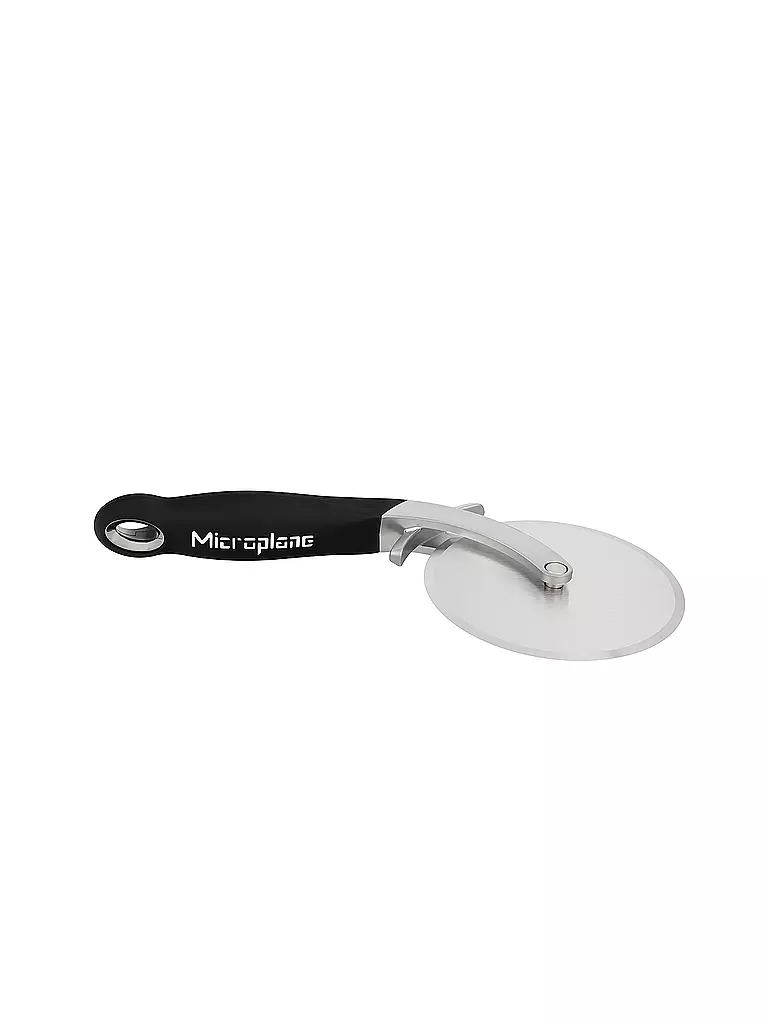 MICROPLANE | Cortador de pizza profesional negro de acero inoxidable | Negro