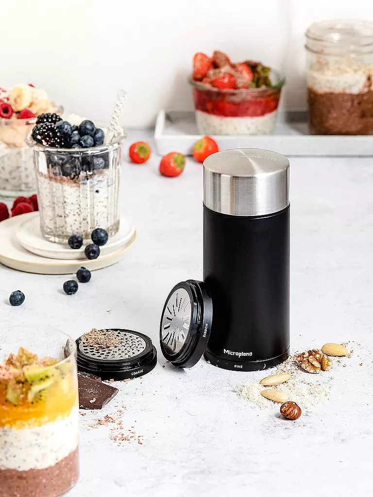 MICROPLANE | Molinillo universal de 18 cm negro |