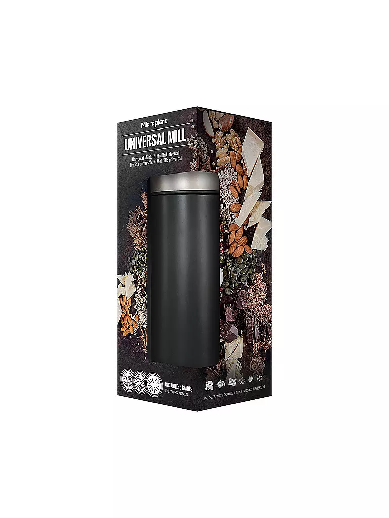 MICROPLANE | Molinillo universal de 18 cm negro |