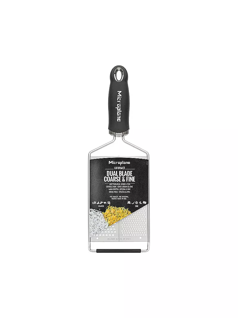 MICROPLANE | Rallador de doble hoja Gourmet Negro |