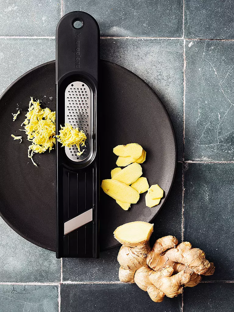MICROPLANE | Rallador de jengibre 3 en 1 Negro | Negro