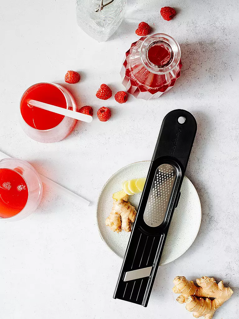 MICROPLANE | Rallador de jengibre 3 en 1 Negro |