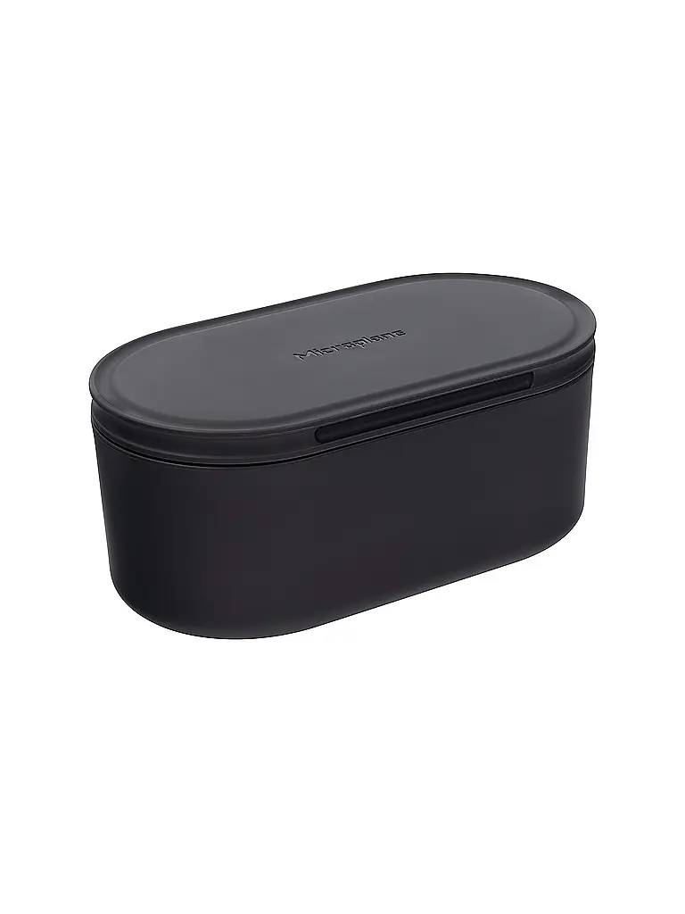 MICROPLANE | Rallador manual con recipiente de recogida Antracita / Nogal | Gris