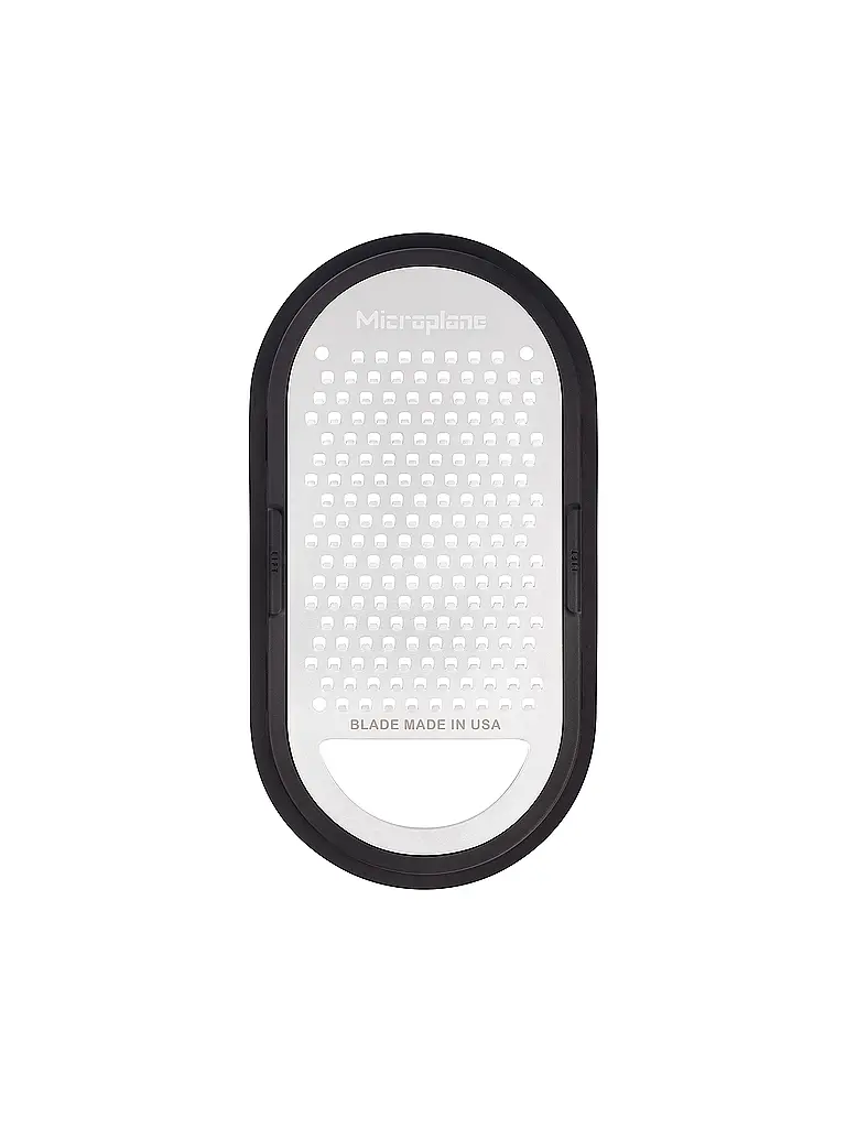 MICROPLANE | Rallador manual con recipiente de recogida Antracita / Nogal | Gris