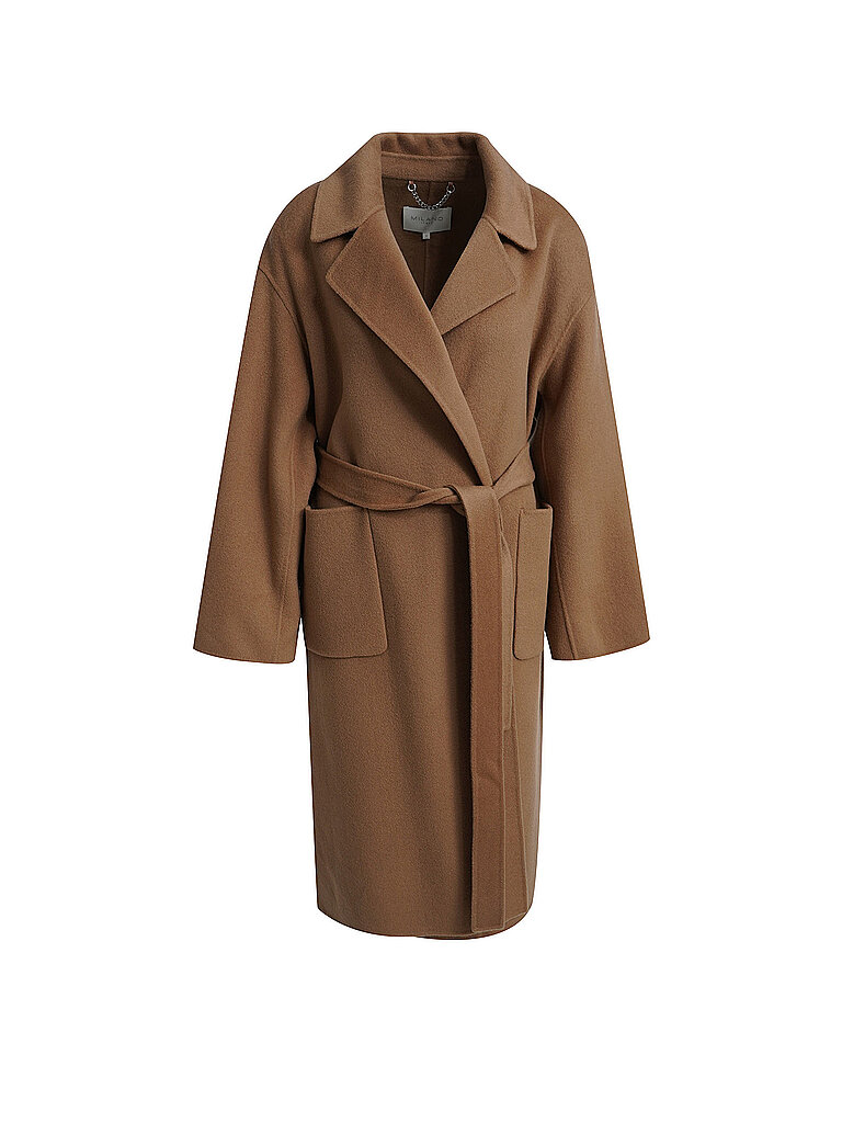 milano italy Wollmantel camel