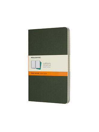 MOLESKINE | Cuaderno CAHIER set de 3 unidades rayado grande verde mirto