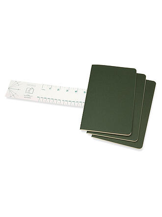 MOLESKINE | Cuaderno CAHIER set de 3 unidades rayado grande verde mirto