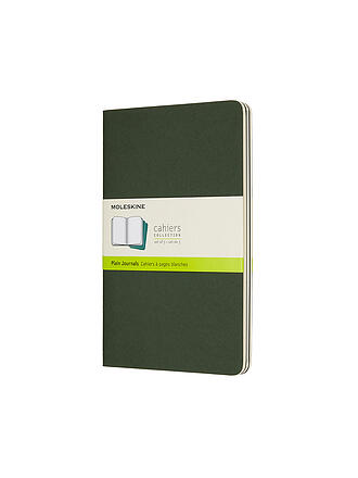MOLESKINE | Cuaderno CAHIER set de 3 en blanco grande verde mirto