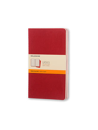 MOLESKINE | Cuaderno CAHIER set de 3 unidades rayado grande arándano rojo