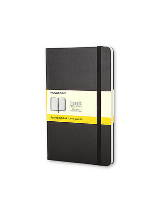 MOLESKINE | Cuaderno grande a cuadros de tapa dura negro
