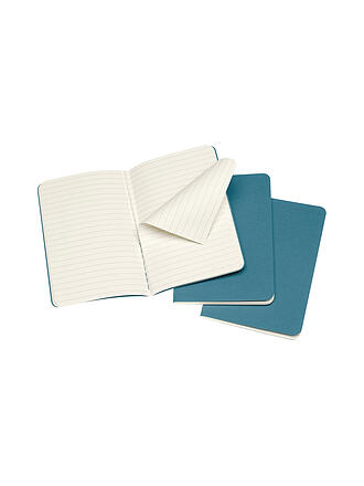 MOLESKINE | Cuaderno CAHIER set de 3 unidades rayado Large Brisk Blue