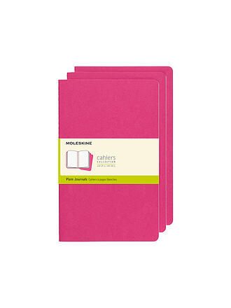 MOLESKINE | Cuaderno CAHIER set de 3 en blanco grande Kinetic Pink