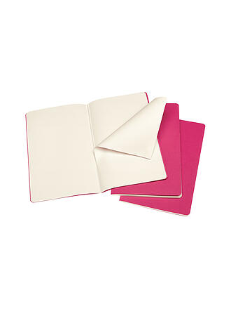 MOLESKINE | Cuaderno CAHIER set de 3 en blanco grande Kinetic Pink