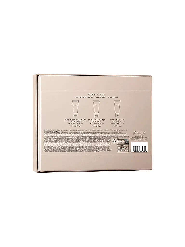 MOLTON BROWN | Set de regalo - Set de crema de manos Floral & Spicy 3x40ml | 