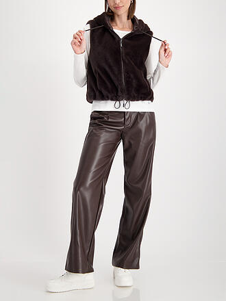 MONARI | Chaleco con aspecto de piel