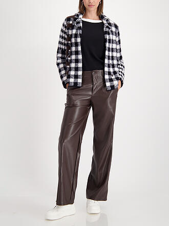 MONARI | Pantalón de pernera ancha con efecto cuero