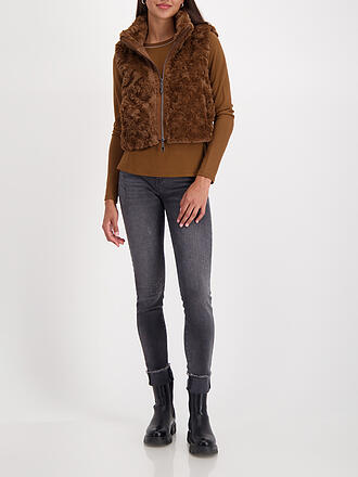 MONARI | Chaleco con aspecto de piel