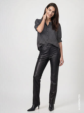 MONARI | Pantalón de negocios con efecto piel