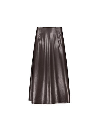 MONARI | Falda midi efecto piel