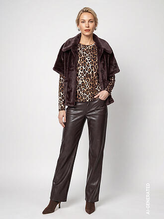 MONARI | Chaqueta de efecto piel