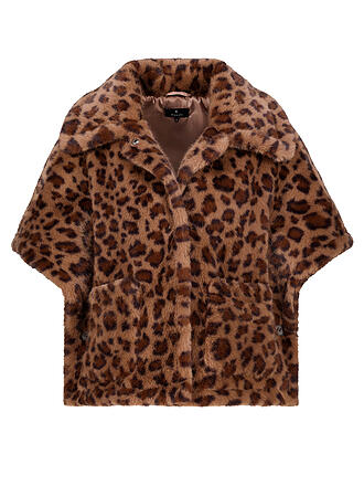 MONARI | Capa - Poncho con efecto piel