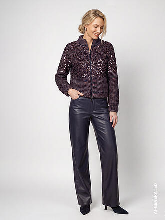 MONARI | Pantalón efecto piel Wide Leg
