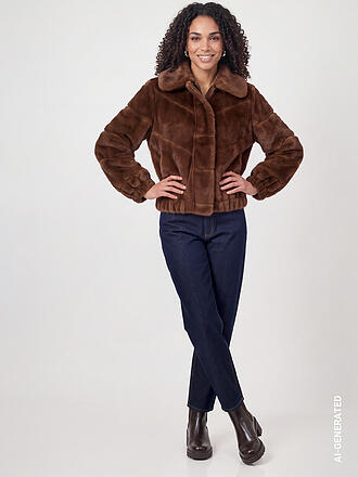 MONARI | Chaqueta de efecto pelo