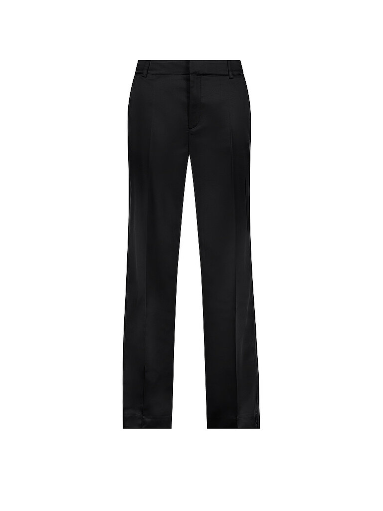monari Pantalón de vestir de corte ancho negro