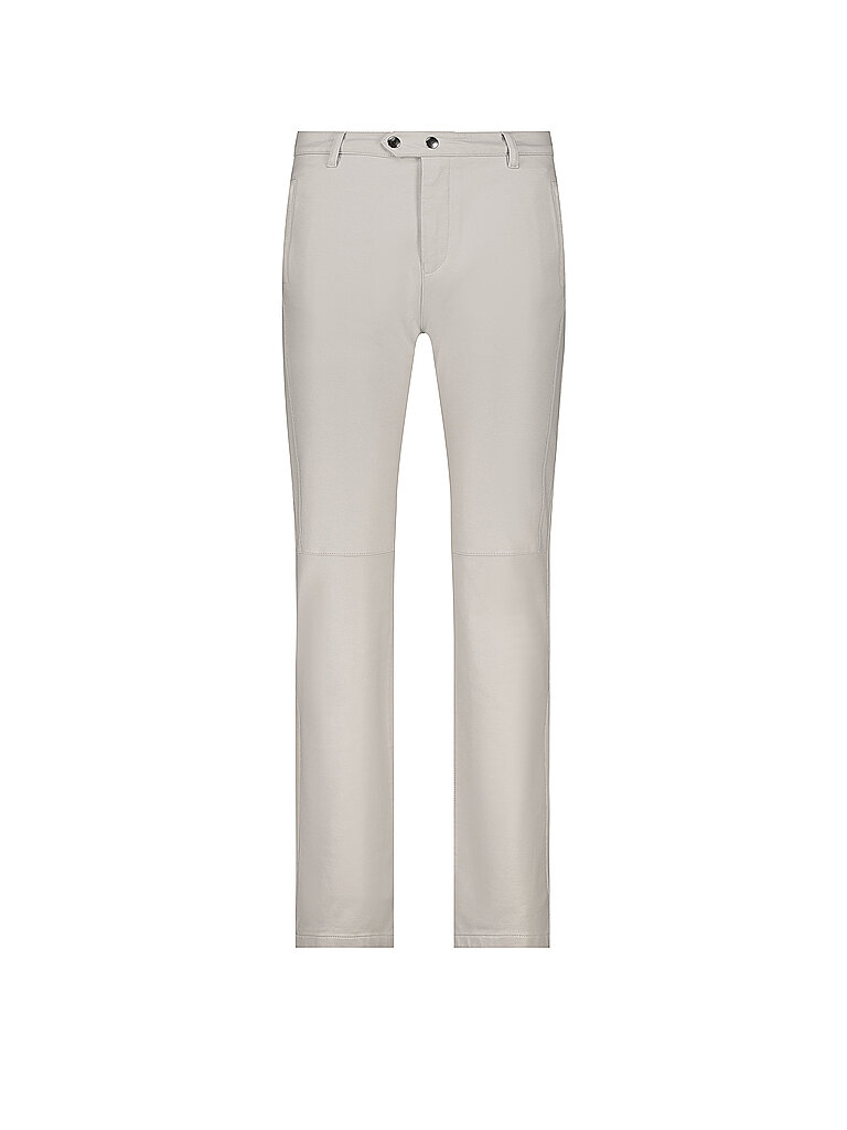 Pantalón con aspecto de cuero beige 38