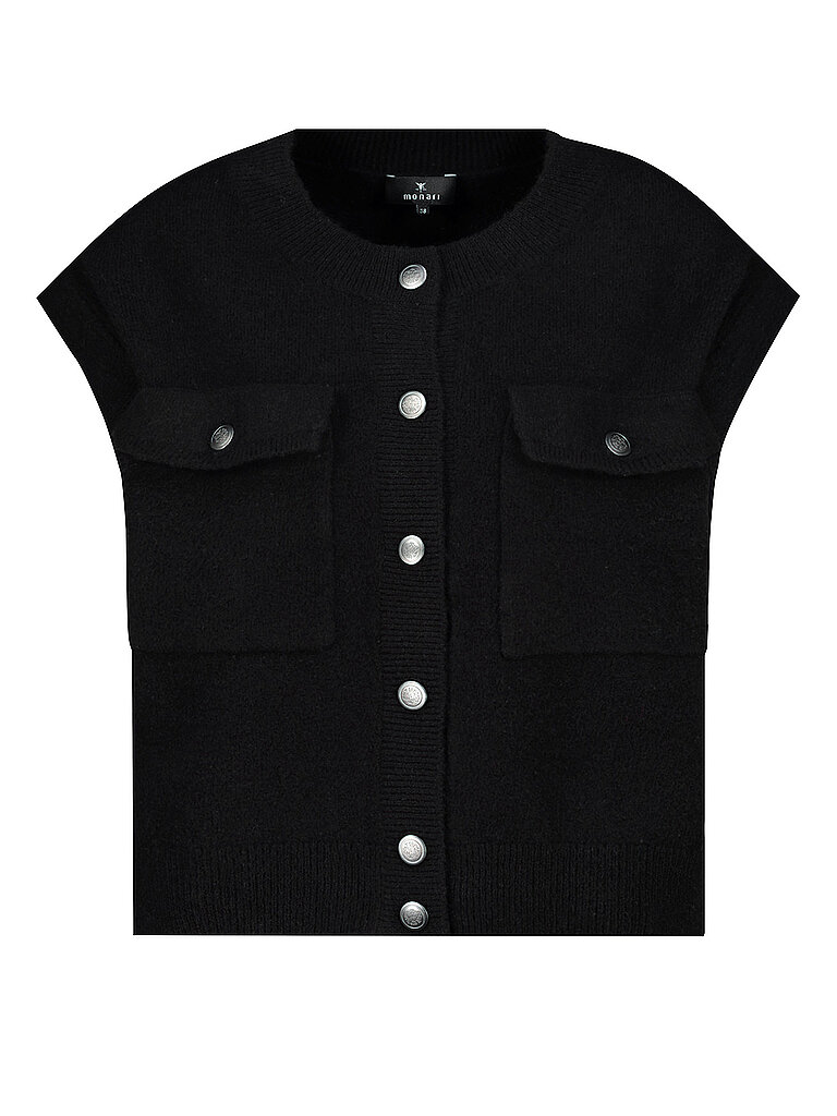 monari Strickweste negro