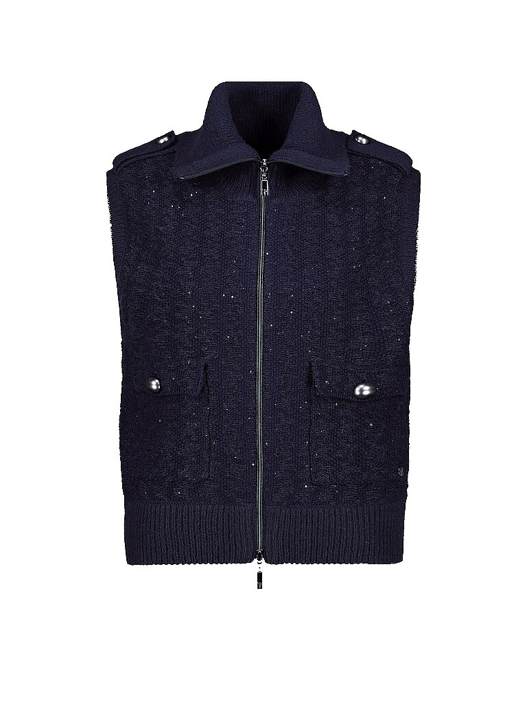 monari Chaleco azul oscuro