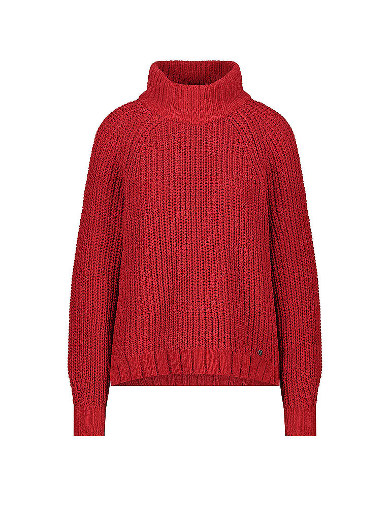 Monari Rollkragenpullover rojo 40