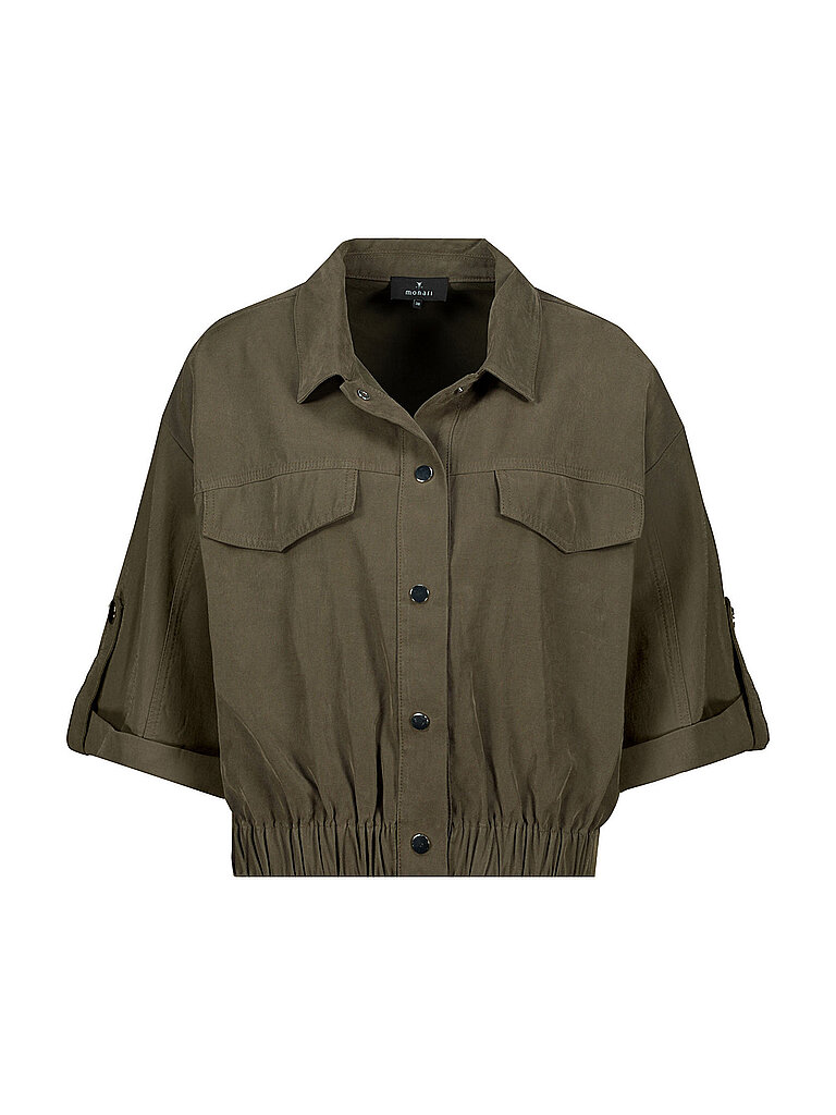 Monari Blusa camisera oliva 46