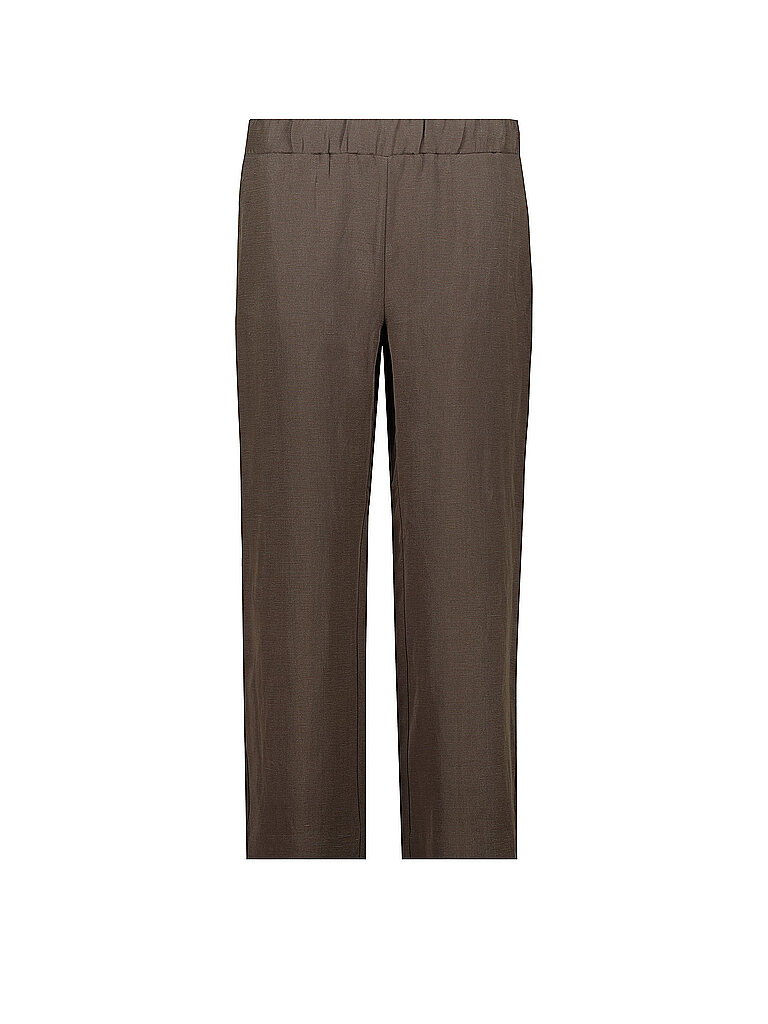 Pantalón Wide Leg 7/8 marrón 40