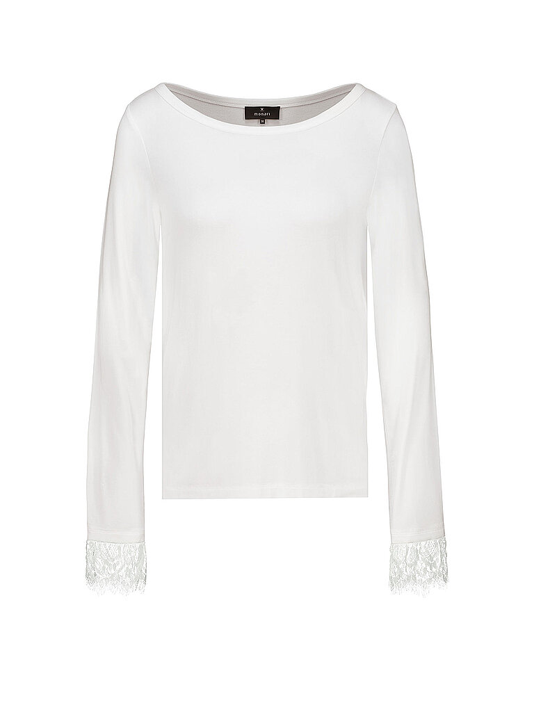monari Camiseta de manga larga blanco