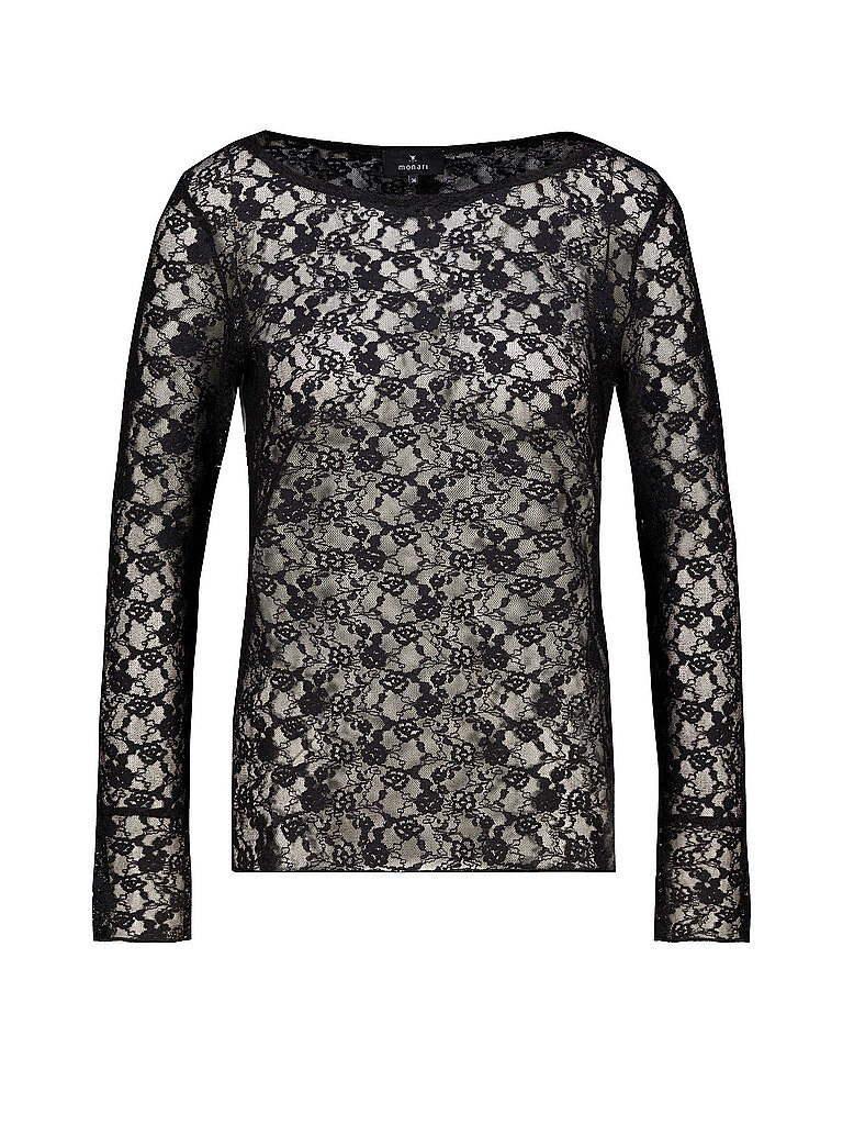 monari Camiseta de manga larga negro