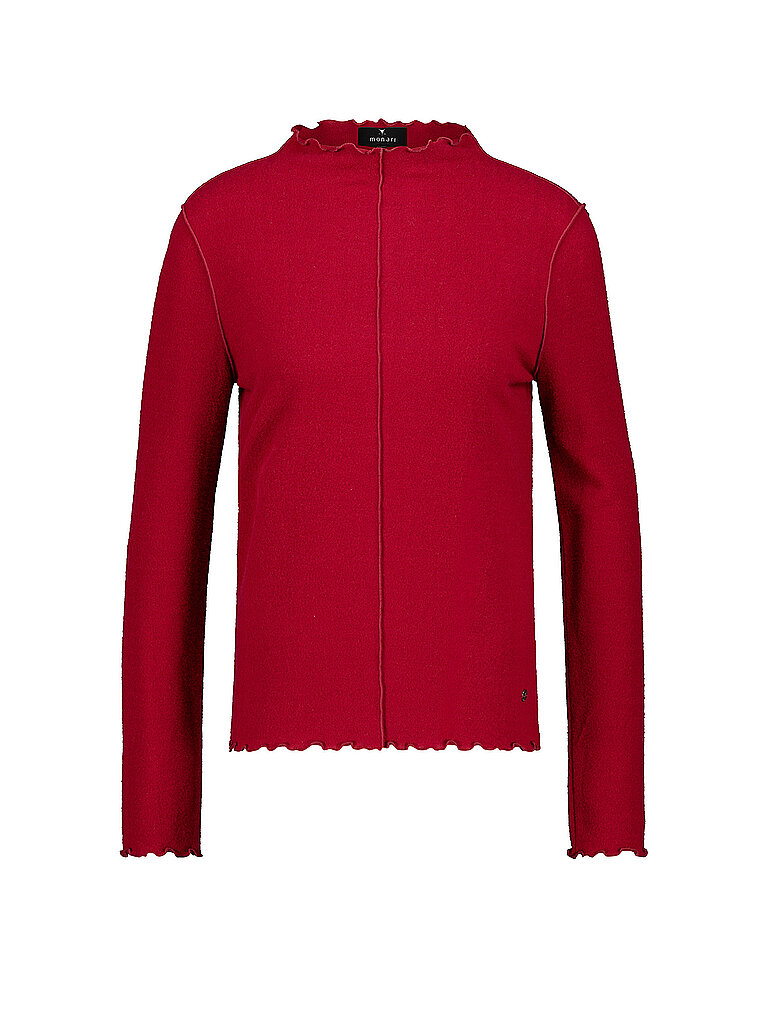 monari Jersey de cuello alto rojo