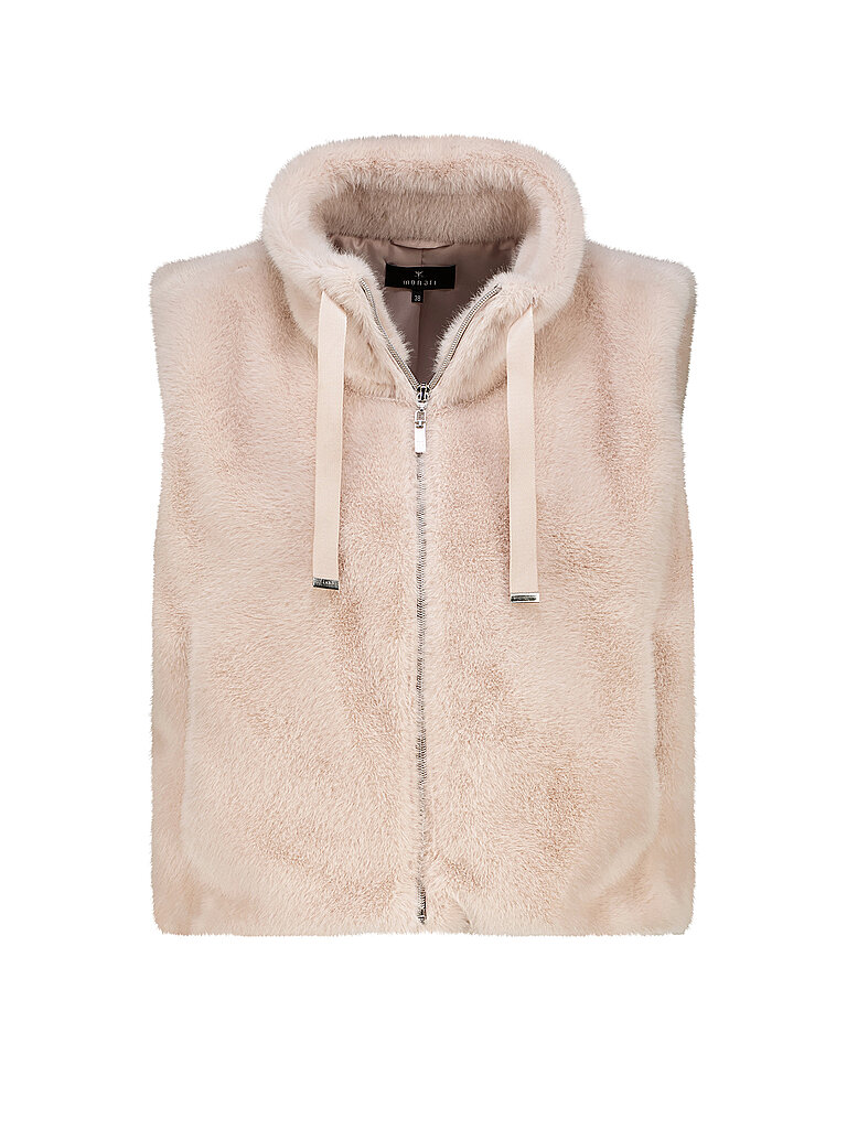 monari Chaleco de piel sintética beige