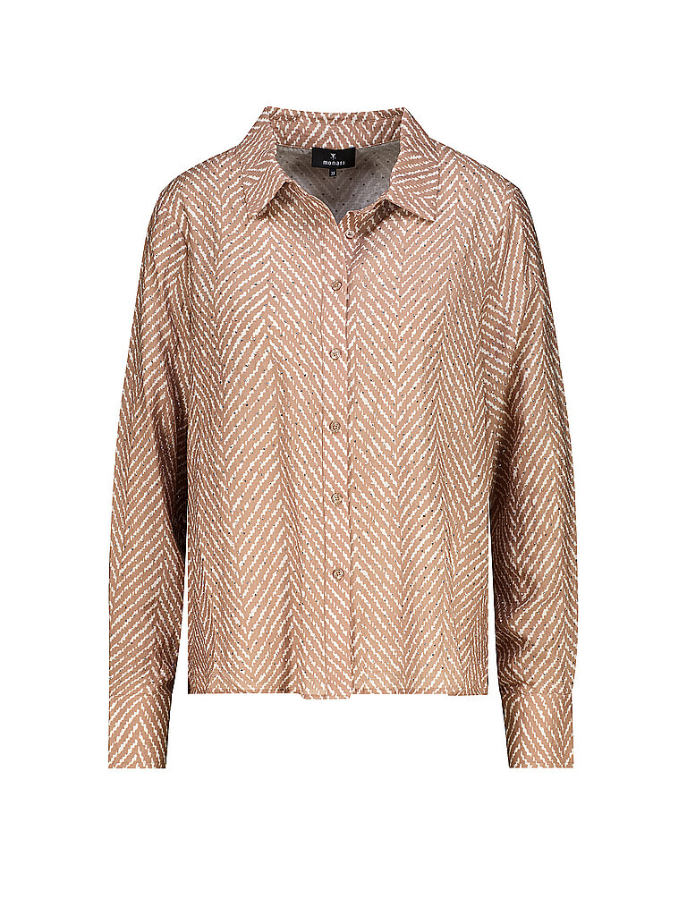 monari Blusa camisera marrón claro