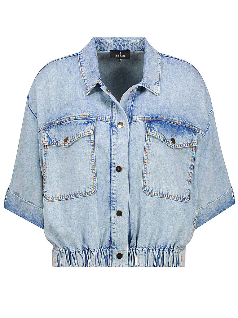 Monari Jeansbluse azul claro 44