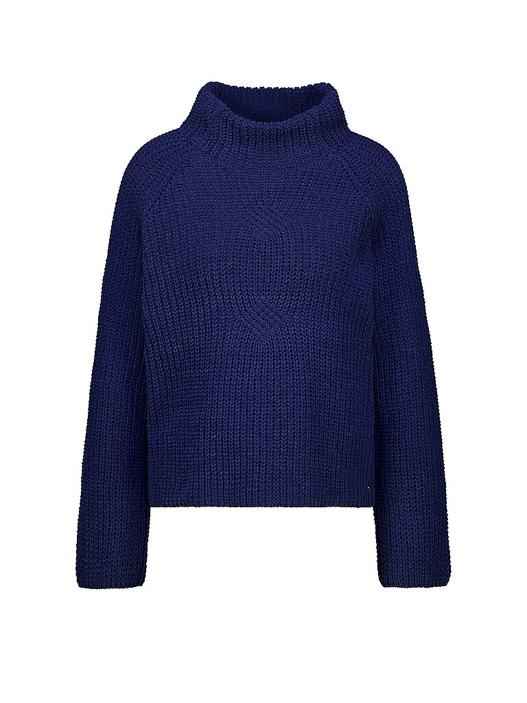 monari Jersey de cuello alto azul oscuro