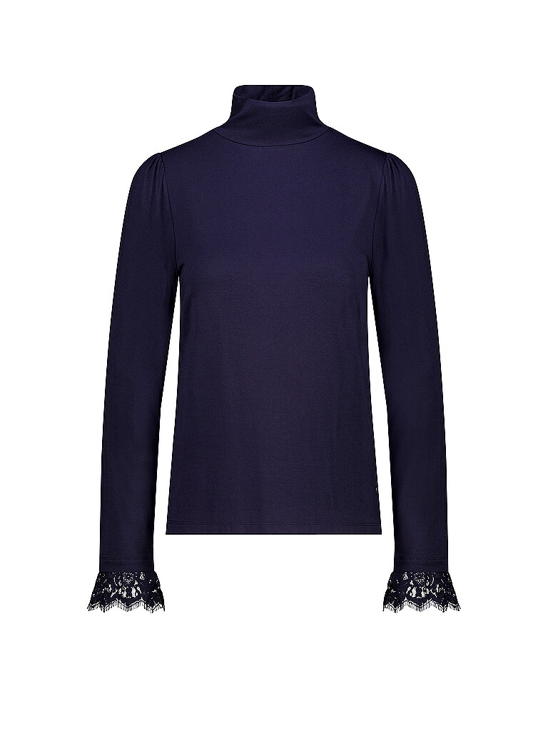 monari Jersey de cuello alto azul oscuro
