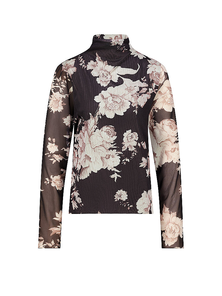 monari Camiseta de cuello alto negro