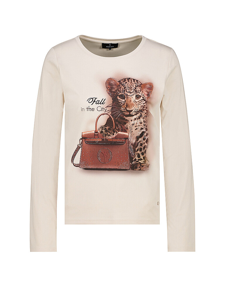 monari Camiseta de manga larga crema