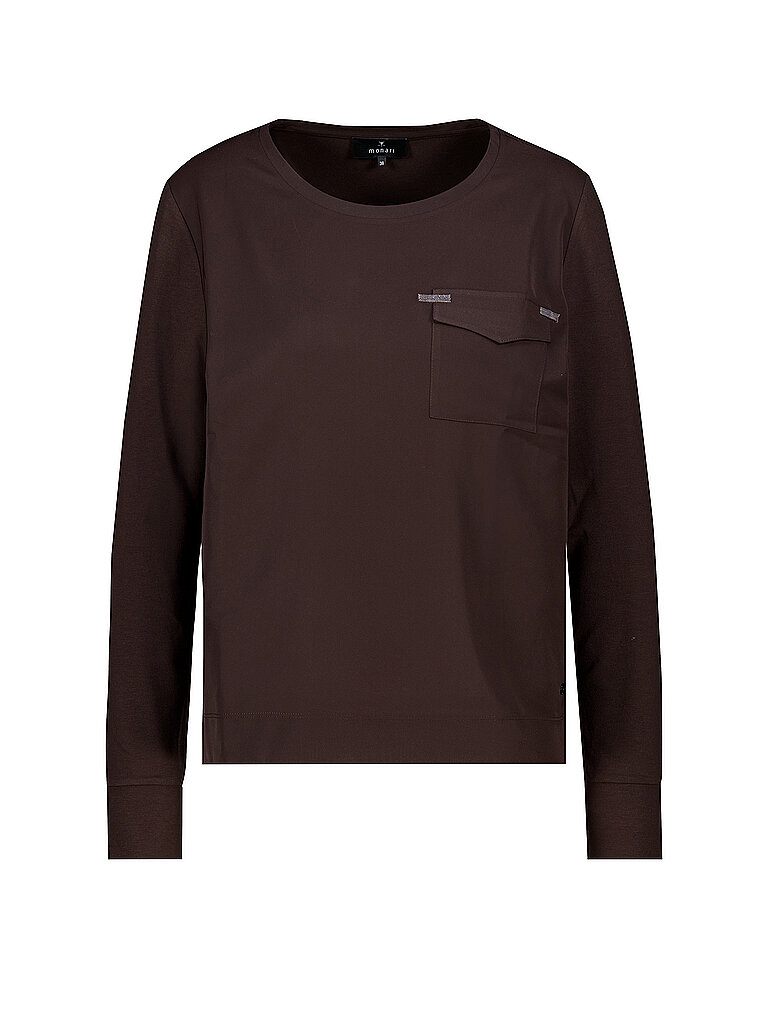 monari Camiseta de manga larga marrón