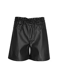 MONARI | Bermuda con aspecto de cuero | Negro