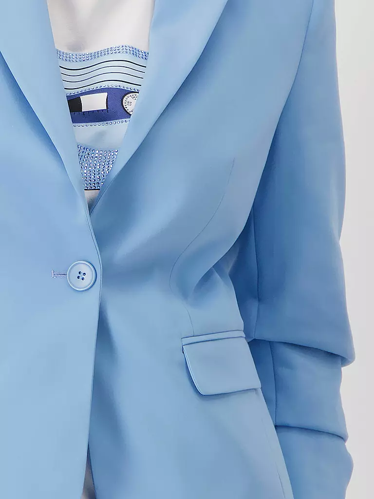 MONARI | Blazer de punto de jersey | Azul
